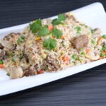 Wok Of Fame - R4. Beef Fried Rice w/ Fresh Mushroom & Egg